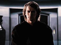 Anakin Skywalker Serious Look GIF