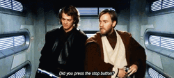 Anakin Skywalker Star Wars Stop Button GIF