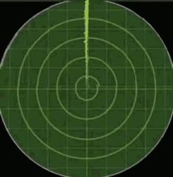 Analog Spinning Radar GIF