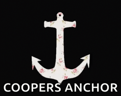Anchor With Flowers And Seashells Saying Coopers Anchor GIF