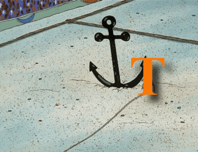 Anchor With Letter T Below GIF