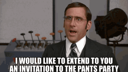 Anchorman Pants Party GIF