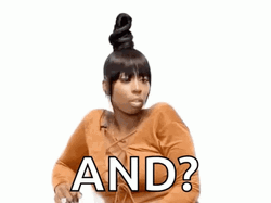 And Attitude Girl Looking Nowhere GIF