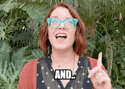 And Nerd Woman Speaking Out GIF