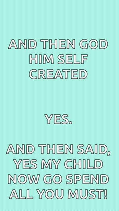 And Then God Himself Created Afterpay Yes Now Available GIF