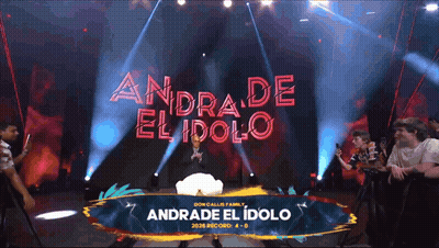 Andrade El Idolo Is The Name Of The Person On Stage GIF