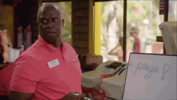 Andre Braugher Offended Reaction GIF