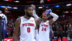 Andre Drummond Drink Splitting GIF