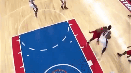 Andre Drummond Half Court Shot GIF
