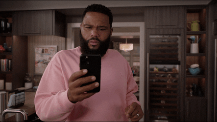 Andre Johnson On His Phone GIF