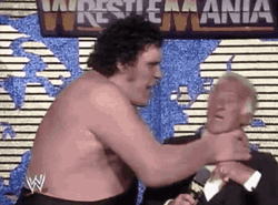 Andre The Giant Chocking Old Man GIF