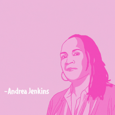 Andrea Jenkins Quote On Pink Background GIF