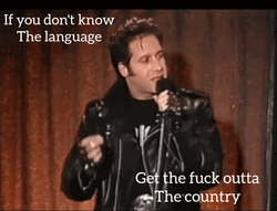 Andrew Dice Clay Get Outta Country GIF