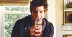 Andrew Garfield Drinking GIF