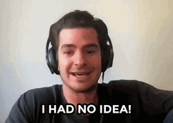Andrew Garfield I Had No Idea GIF