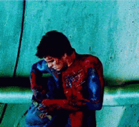 Andrew Garfield Spiderman Looking For Phone GIF