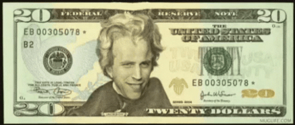Andrew Jackson In 20 Dollar Bill GIF