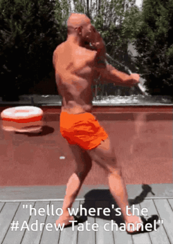 Andrew Tate Using Nunchaku GIF