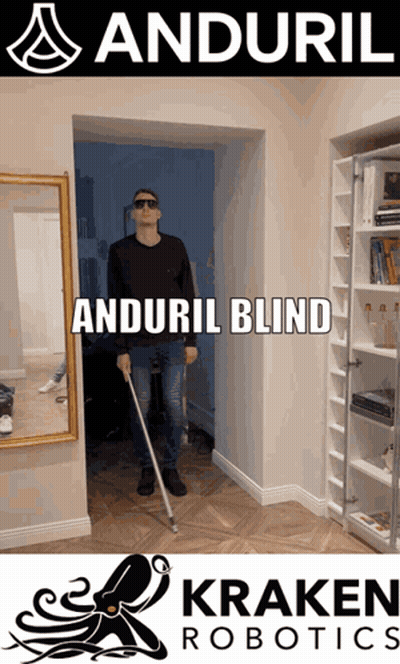 Anduril Blind Poster Man With White Cane GIF