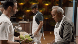 Andy Allen Gets Pat On Shoulder Masterchef GIF