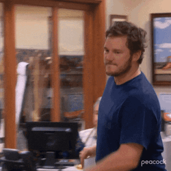 Andy Dwyer Jogging In The Office GIF