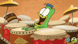 Andy Hopper Playing Drums Pbs Kids GIF