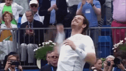 Andy Murray Throwing Fist