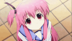 Angel Beats Cute Yui GIF