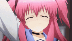Angel Beats Peace Sign GIF