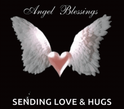 Angel Blessings Sending Love & Hugs Poster GIF