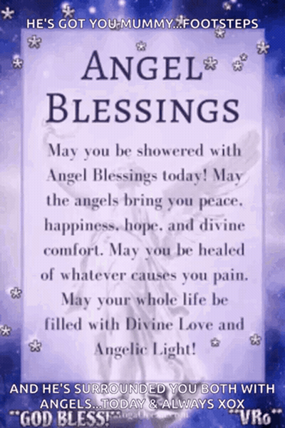 Angel Blessings Sign GIF
