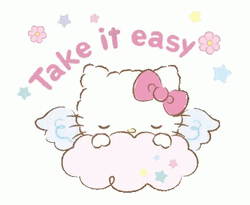 Angel Hello Kitty Take It Easy GIF