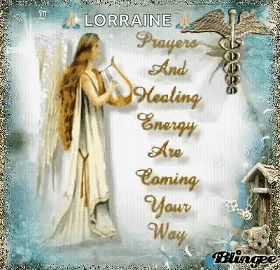 Angel Holding Book Lorraine Prayers And Healing Energy Coming Your Way GIF