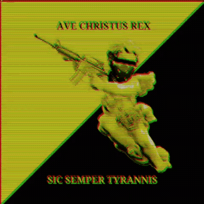 Angel Holding Gun Ave Christus Rex Sic Semper Tyrannis GIF