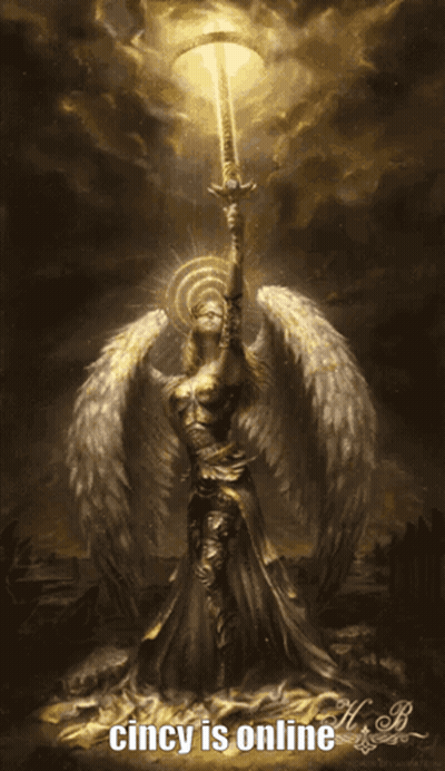 Angel Holding Sword Cincy Is Online