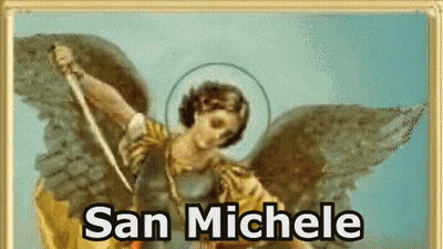Angel Holding Sword San Michele GIF
