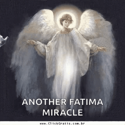 Angel Painting With Another Fatima Miracle GIF