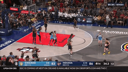 Angel Reese Full View Half Courty GIF