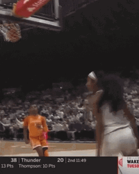 Angel Reese Touches Her Tongue GIF