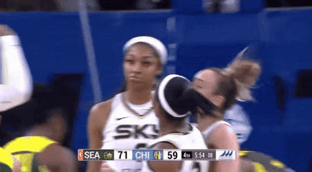 Angel Reese With Team Mates GIF