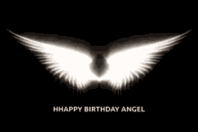 Angel's White Wings Happy Heavenly Birthday GIF