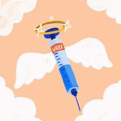 Angel Syringe Vaccinated GIF