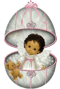 Angel Wing Doll In Egg With Teddy Sticker