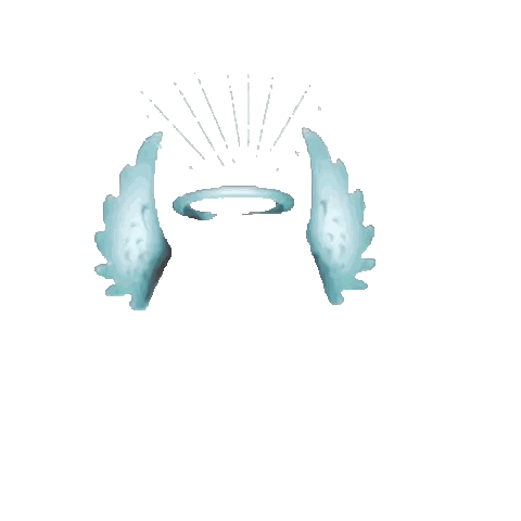 Angel Wings With Halo Sticker