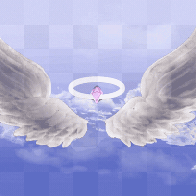 Angel Wings With Pink Diamond GIF