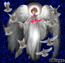 Angel With White Doves GIF