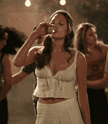 Angelina Jolie Drinking GIF