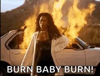 Angella Bassett Burn Baby Burn It  GIF