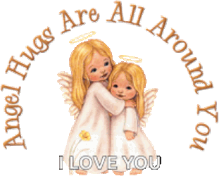 Angels Angel Hugs Are All Around You Sticker GIF