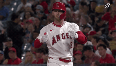 Angels Baseball Player Running To Home Plate GIF